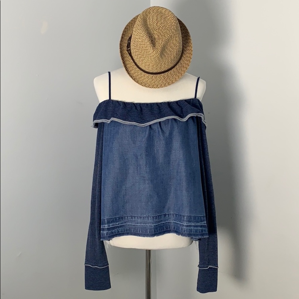 HOST PICK! Cloth and Stone by Anthro denim Top - Picture 2 of 6